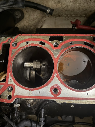 Destroyed Engine Block